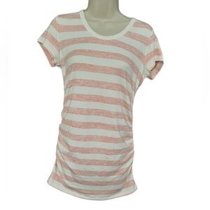 Market & Spruce Pink Striped Maternity Top
